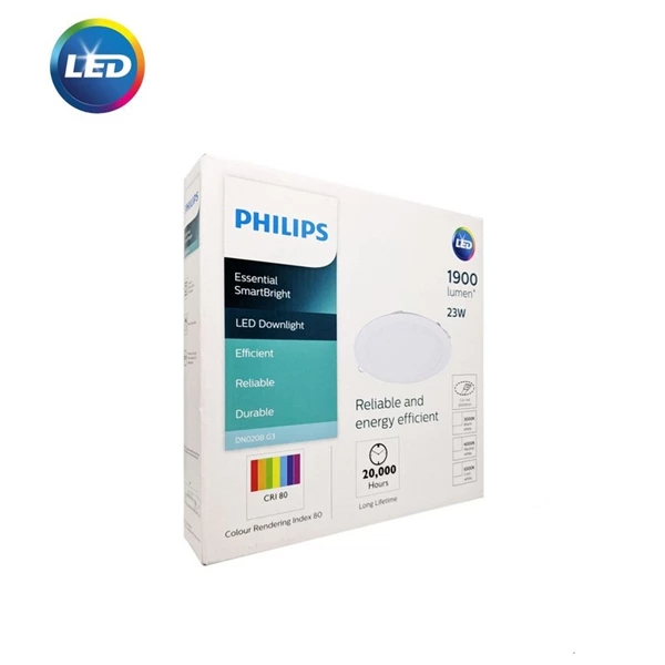 Philips LED Downlight G3 DN020B LED20 23W 220-240V D200 2000lm 8"