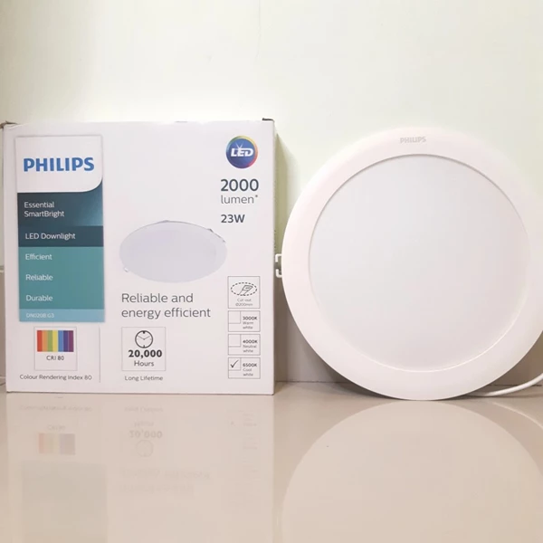Philips LED Downlight G3 DN020B LED20 23W 220-240V D200 2000lm 8"