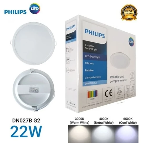 Philips LED Downlight G2 DN027B  22W D200 2000lm 