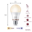Lampu LED Philips Wifi Tunable White 9W A60 927-65 12/1CT Bohlam Smart 2