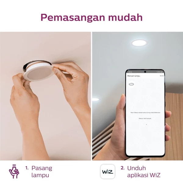 Lampu LED Philips Wi-Fi Downlight TW 17W D150