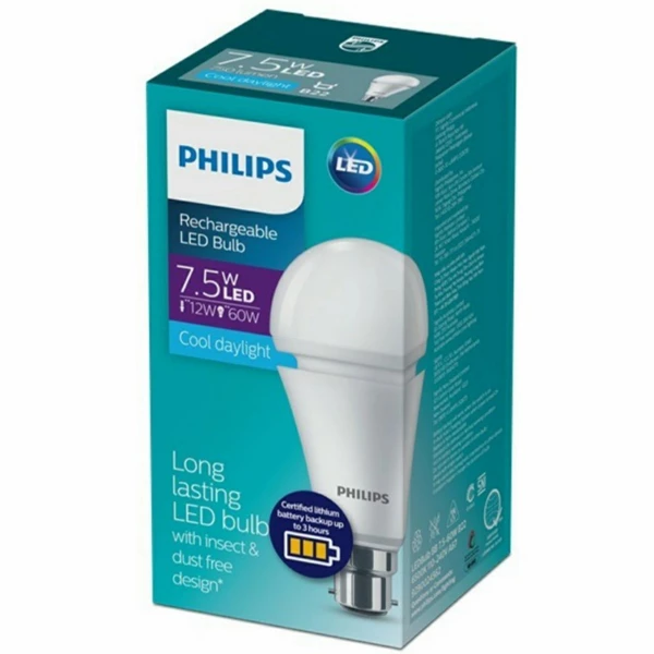Lampu Emergency Philips LEDBulb BB 7.5W 6500K