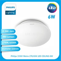 Lampu LED Philips 33361 Moire 27K/65K LED CEILING 6W