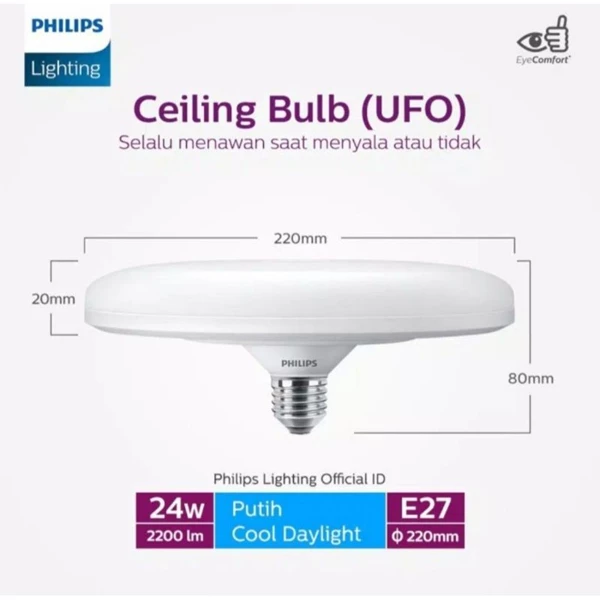Philips LED Bulb UFO 24W E27 220-240V