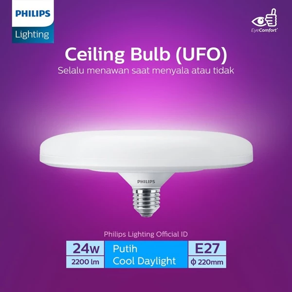 Lampu Philips LED Bulb UFO 24W E27 220-240V