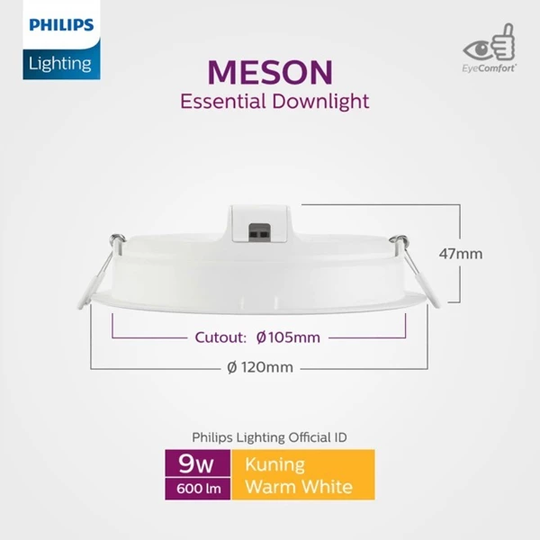 Philips LED Downlight 59449 MESON 9W 4"