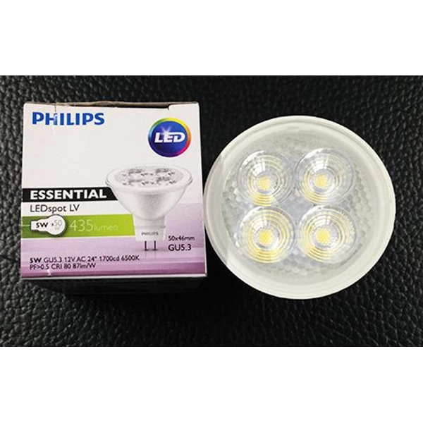 Philips Essential LED MR16 Ess.LED 5W 27K or 65K MR16 24D 12V