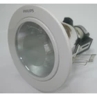 Philips Downlight Glass Rec. 13804  4 Inch 1x18W E27 White  2