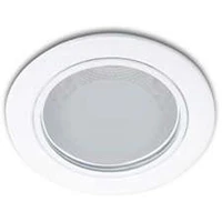 Philips Downlight Glass Rec. 13804  4 Inch 1x18W E27 White 