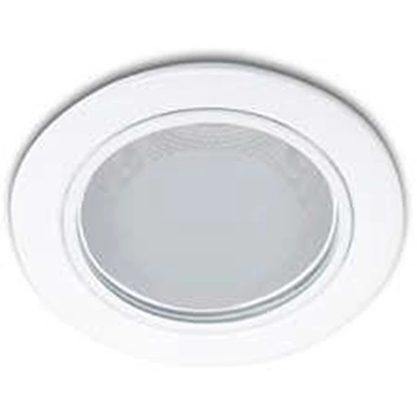 Downlight Glass Rec. 13804  4 Inch 1x18W E27 White 
